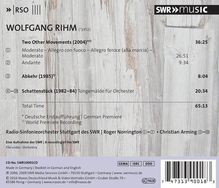 Wolfgang Rihm (geb. 1952): Two Other Movements, CD