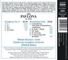 Alla Pavlova (geb. 1952): Symphonie Nr.6, CD
