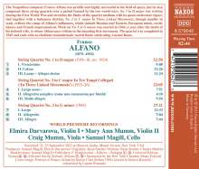 Franco Alfano (1875-1954): Streichquartette Nr.1-3, CD