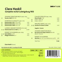 Clara Haskil - Recital Ludwigsburg 1953, CD