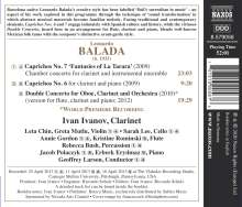 Leonardo Balada (geb. 1933): Caprichos Nr.6 &amp; 7, CD