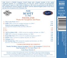 Andy Scott (geb. 1966): Werke für Saxophon &amp; Klavier - "Westland", CD