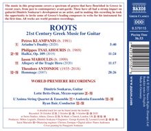 Roots - 21st Century Greek Music for Guitar, CD
