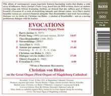 Christian Blohn - Evocations (Contemporary Organ Music), CD