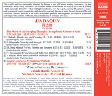 Jia Daqun (geb. 1955): Symphonische Suite "The Wave of the Surging Thoughts", CD