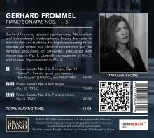 Gerhard Frommel (1906-1984): Klaviersonaten Nr.1-3, CD