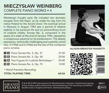 Mieczyslaw Weinberg (1919-1996): Sämtliche Klavierwerke Vol.4, CD