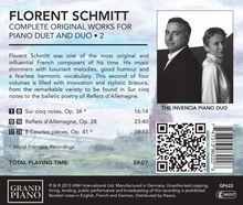 Florent Schmitt (1870-1958): Sämtliche Werke für 2 Klaviere &amp; Klavier 4-händig Vol.2, CD