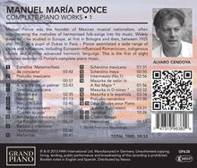 Manuel Maria Ponce (1882-1948): Sämtliche Klavierwerke Vol.1, CD