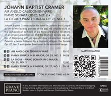 Johann Baptist Cramer (1771-1858): Klaviersonaten op.25 Nr.2,op.27 Nr.1,op.39 Nr.3 "La Gigue", CD