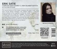 Erik Satie (1866-1925): Sämtliche Klavierwerke Vol.2, CD