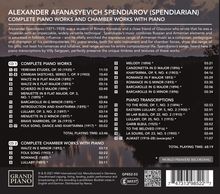 Aleksandr Spendiarian (1871-1928): Sämtliche Klavierwerke &amp; Kammermusiken mit Klavier, 2 CDs