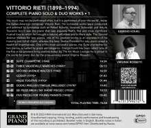 Vittorio Rieti (1898-1994): Klavierwerke &amp; Werke für 2 Klaviere Vol.1, CD