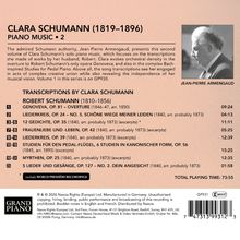 "CLARA SCHUMANN (1819–1896) PIANO MUSIC • 2. Jean-Pierre Armengaud spielt Transkriptionen von Robert Schumanns Werken."