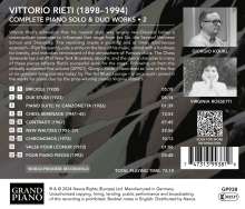 Vittorio Rieti (1898-1994): Klavierwerke &amp; Werke für 2 Klaviere Vol.2, CD