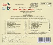 Orlando di Lasso (Lassus) (1532-1594): Matthäus-Passion, CD