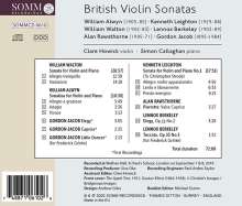 Clare Howick - British Violin Sonatas, CD