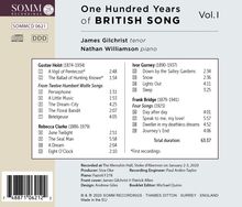 James Gilchrist - One Hundred Years of British Song Vol.1, CD