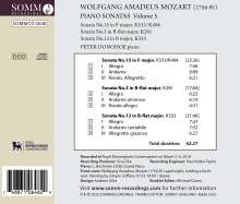 Wolfgang Amadeus Mozart (1756-1791): Klaviersonaten Vol.5, CD