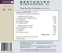 Ludwig van Beethoven (1770-1827): Symphonien für Klavier 4-händig Vol.3, CD