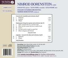 SOMM recordings. Nimrod Borenstein, English Chamber Orchestra. Concerto for mandolin, Shakespeare Songs, Légende - 59:11.