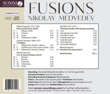FUSIONS NIKOLAY MEDVEDEV. Enthält Werke von Nikolai Kapustin, George Gershwin und Earl Wild. Gesamtzeit: 70:17.