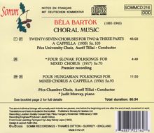 Bela Bartok (1881-1945): Chorwerke, CD