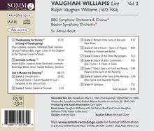 Ralph Vaughan Williams (1872-1958): Vaughan Williams Live Vol.2, CD