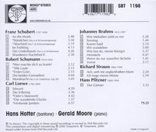 Hans Hotter - Lieder Recital, CD