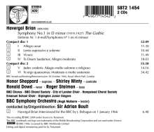 Havergal Brian (1876-1972): Symphonie Nr.1 "The Gothic", 2 CDs