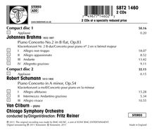 Johannes Brahms (1833-1897): Klavierkonzert Nr.2, 2 CDs