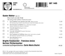 Gustav Mahler (1860-1911): Das Lied von der Erde, CD