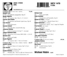 Michael Rabin - The Unpublished Recordings, 3 CDs