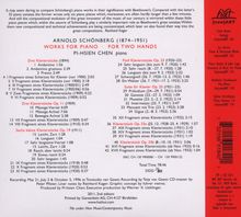 Arnold Schönberg (1874-1951): Sämtliche Klavierwerke op.11,19,23,25,33a+b, CD