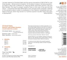 Christoph Gallio, Dominic Lash &amp; Mark Sanders: Live At Cafe Oto London, CD