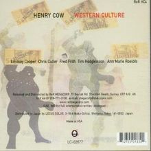 Henry Cow: Western Culture, CD