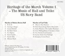 The United States Navy Band: Heritage Of The March Vol.1: R. B. Hall &amp; Carl Teike, CD