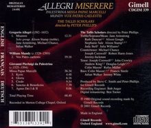 Giovanni Pierluigi da Palestrina (1525-1594): Missa Papae Marcelli, CD