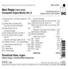 Max Reger (1873-1916): Sämtliche Orgelwerke Vol.6, CD