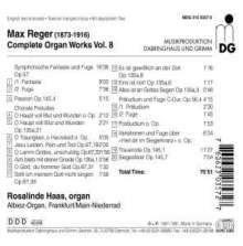 Max Reger (1873-1916): Sämtliche Orgelwerke Vol.8, CD