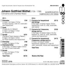 Johann Gottfried Müthel (1728-1788): Cembalokonzert in B, 2 CDs