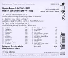 Niccolo Paganini (1782-1840): Capricen op.1 Nr.1-24 für Violine &amp; Klavier, CD