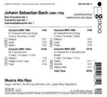 Johann Sebastian Bach (1685-1750): Cembalokon.BWV 1056,1057,1061a,1065, CD