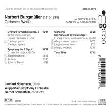 Norbert Burgmüller (1810-1836): Symphonie Nr.2, CD