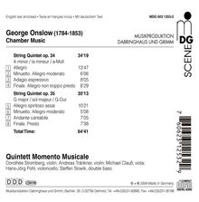 Georges Onslow (1784-1852): Streichquintette opp.34 &amp; 35, CD