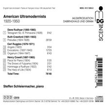 Steffen Schleiermacher - American Ultramodernists, CD