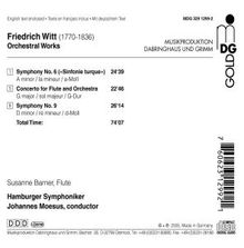 Friedrich Witt (1770-1837): Symphonien Nr.6 &amp; 9, CD