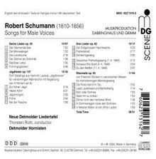 Robert Schumann (1810-1856): Werke für Männerchor "Habet Acht", CD