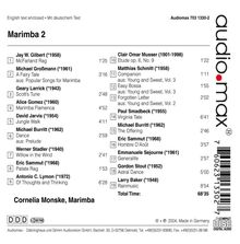 Cornelia Monske - Marimba 2, CD