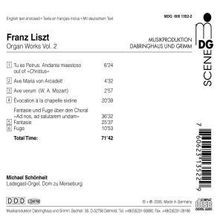 Franz Liszt (1811-1886): Orgelwerke Vol.2 (CD), CD